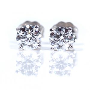 1.13ctw VS1 D GIA Diamond Studs