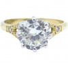 Antique 1.72ctw GIA Certified Round Brilliant Diamond 18k Gold & Platinum Engagement Ring Early 1900's 143