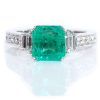 Natural Columbian Emerald Ring GIA 1.84 Carat