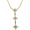 Past Present Future .52ctw Diamond Pendant 14K Yellow Gold