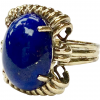 Retro Vintage Lapis Lazuli Ring 14K Gold