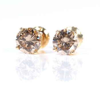 1.99ctw SI1 Chocolate Diamond Studs