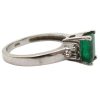 1.07ctw Emerald Birthstone May Ring 14k side