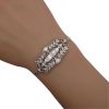 1.15ctw Art Deco Diamond Bar Bolo Bracelet wrist