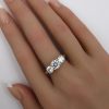 1.88ctw Moissanite Engagement Ring 14K hand