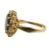 4.23ctw Sapphire & Diamond Halo Ring 14K Yellow Gold side