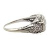 .52ctw Art Deco Three Stone Diamond Filigree Ring 14K Gold side