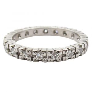 .57ctw Diamond Eternity Band Ring 18K