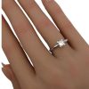 .58ct Princess Diamond Solitaire Engagement Ring 14K hand