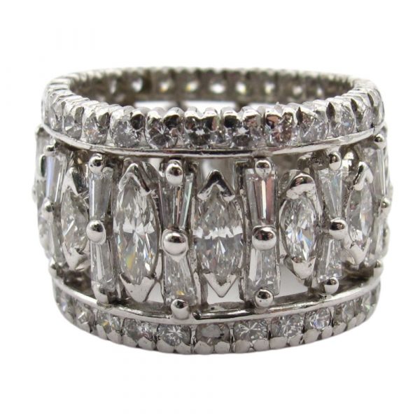 8.12ctw Diamond Eternity Band Platinum