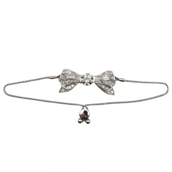 Art Deco ‘Unwrap Me’ Bow Bolo Bracelet front