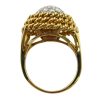 1.01 ctw Diamond Dome Ring with Rope Accents top