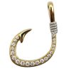 Diamond Circle Hook Pendant .521 ctw