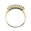 Five Stone 1.00 ctw Diamond Band Ring in 14K Yellow & White Gold top