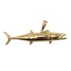 Kingfish Pendant 14K Yellow Gold (King Mackerel Pendant)