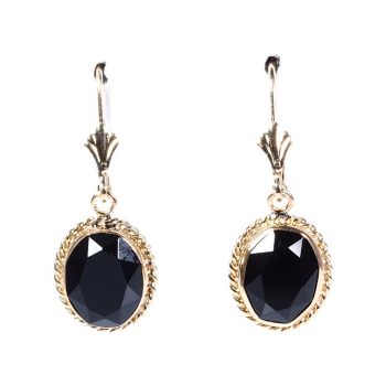 Onyx Earrings Front