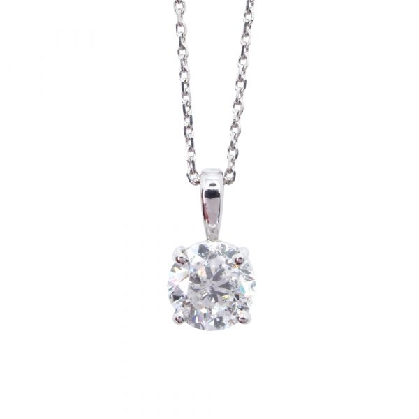 1.50 ct Diamond Solitaire Necklace