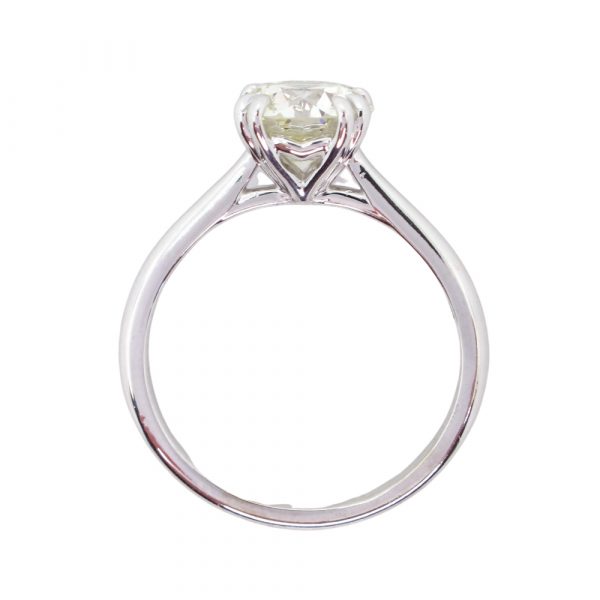 1.75 diamond solitaire engagement ring profile