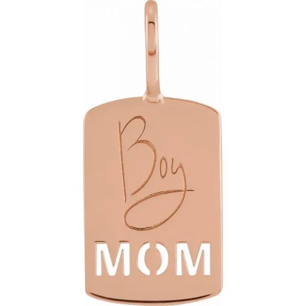 Boy Mom Pendant Rose Gold