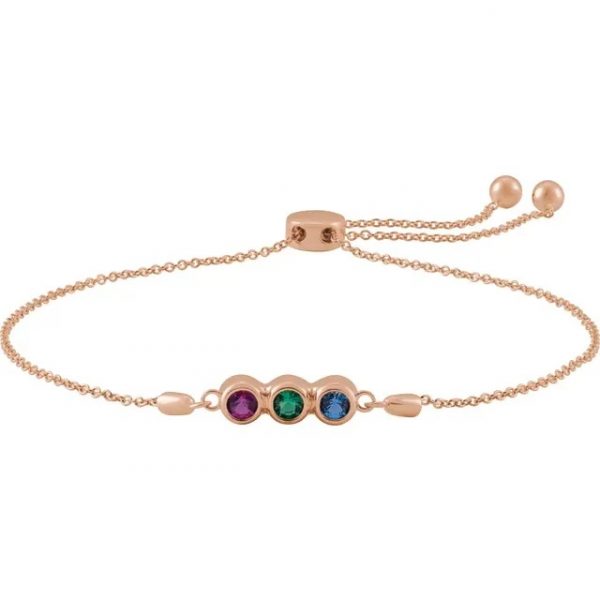 Mothers Bracelet Bezel Rose Gold