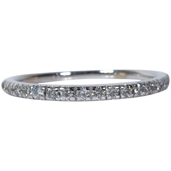 Prong Set Delicate Diamond Wedding Band