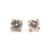 1 carat diamond stud earrings front