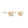 1 carat diamond stud earrings side