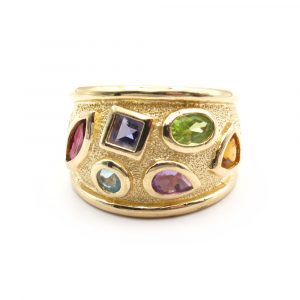 Multi Gemstone Statement Ring