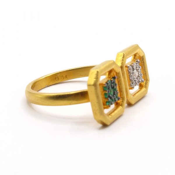 Katerina Marmagioli Omen Ancient Emerald Ring Side