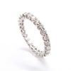 1 Carat Diamond Eternity Band White Gold Angle