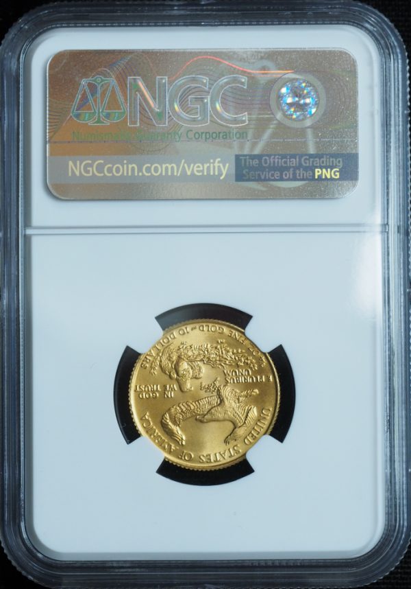 1989 $10 Gold American Eagle MS70 NGC