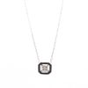 Katerina Marmagioli Deco Black Enamel Diamond Necklace