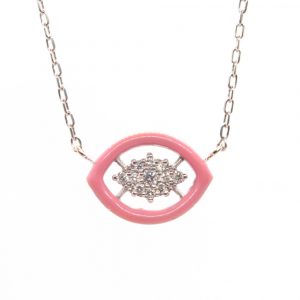 Katerina Marmagioli Groovy Pink Diamond Necklace Closeup