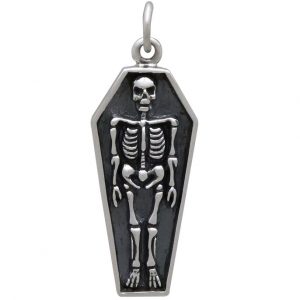 Coffin Skeleton Charm