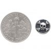 Crossbone Skull Stud Earrings Size