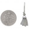 Dangle Ghost Silver Earrings Size