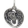 Detailed Owl In Flight Charm