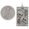 Lovers Tarot Card Charm Size