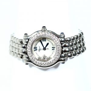 Ladies Diamond Chopard Happy Sport Quartz 26mm