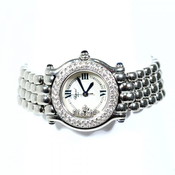 Ladies Diamond Chopard Happy Sport Quartz 26mm