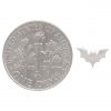 Tiny Bat Earrings Flat Size