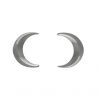 Tiny Crescent Moon Stud Earrings