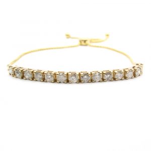 14 Diamond Bolo Bracelet 2.50 Carats Gold