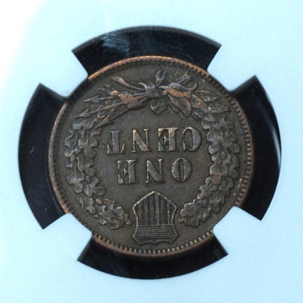 1873 Indian Head Penny Open 3 XF45 NGC