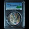 1900-O Morgan Silver Dollar MS64+ PCGS + CAC Rainbow Toned