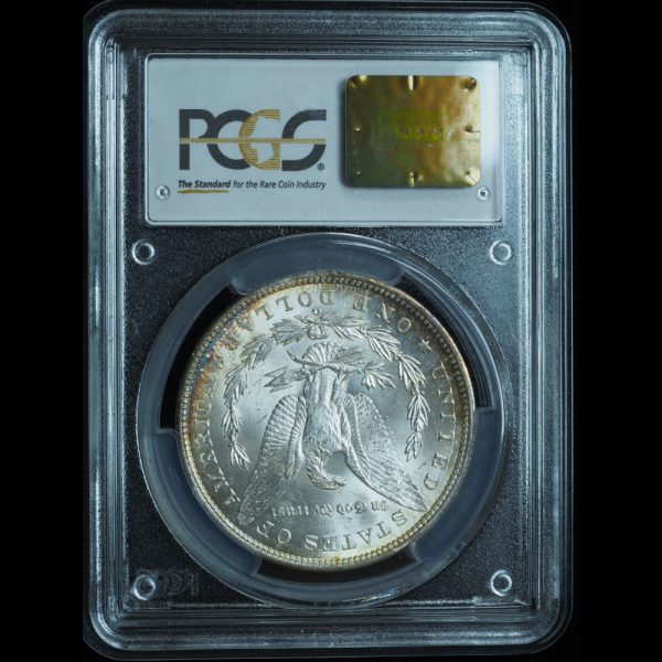 1900-O Morgan Silver Dollar MS64+ PCGS + CAC Rainbow Toned