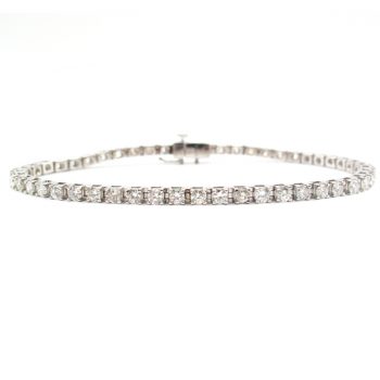 4 carat Diamond Tennis Bracelet White Gold