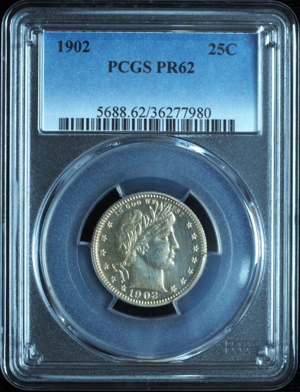 1902 Proof Barber Quarter PR62 PCGS