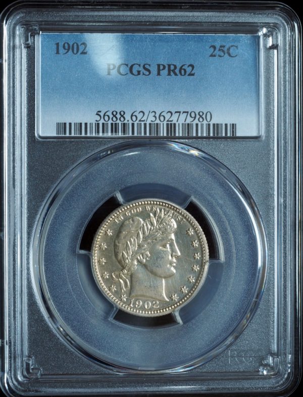 1902 Proof Barber Quarter PR62 PCGS