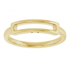 Yellow Gold Rectangle Ring